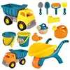 Children Beach Toys Baby Beach Game Toy Kit Sand Box Sand Table Sand Bucket Set Summer Toys for Beach Play Sand Water Play Cart 1