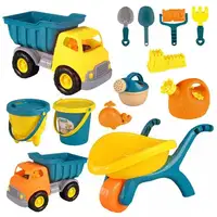 Children Beach Toys Baby Beach Game Toy Kit Sand Box Sand Table Sand Bucket Set Summer Toys for Beach Play Sand Water Play Cart 1