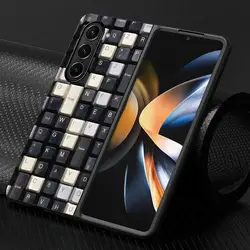 Innovative Foldable Phone Case with Keyboard and Artistic Design for Galaxy Z Fold 8 Ultra (Mix01)
