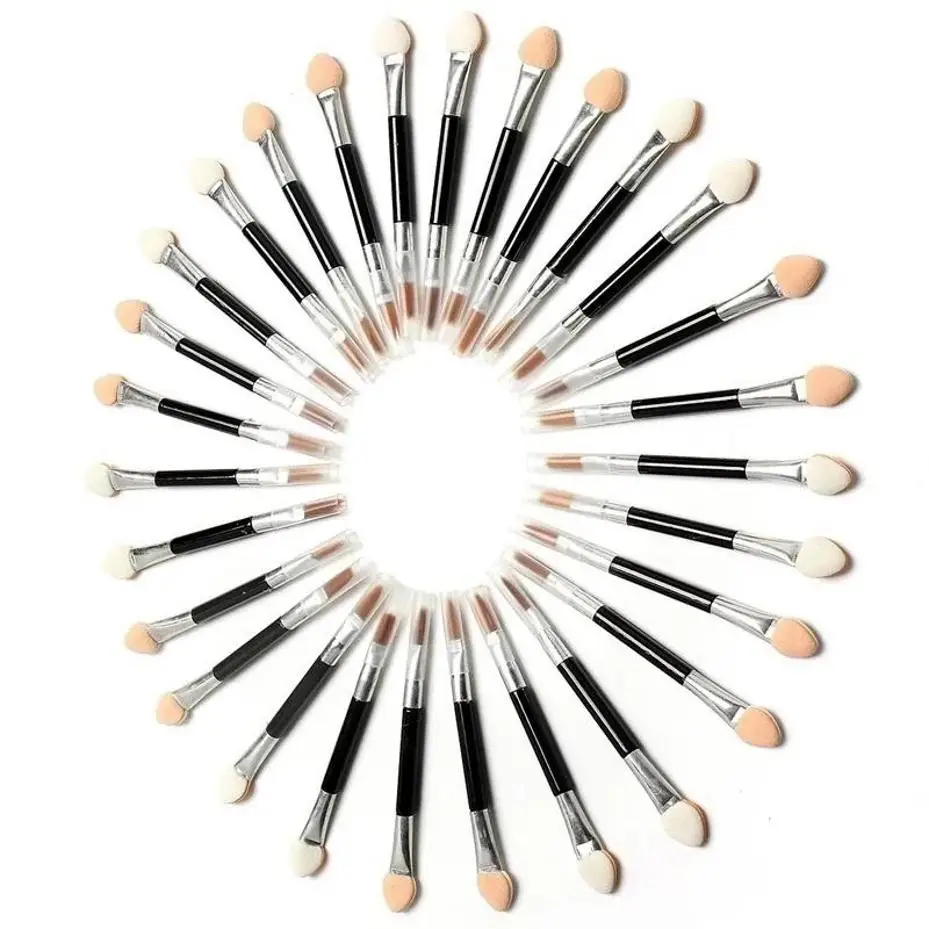 10 Pcs 애플리케이터 더블 엔드 화장품 브러쉬 여성 메이크업 아이 섀도우 아이 라이너 스폰지 립 브러쉬 세트 일회용 메이크업 브러쉬