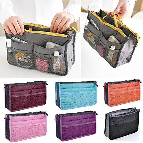 Travel Insert Organizer Handbag Women Nylon Travel Insert Organizer