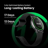 HAYLOU Solar Lite 2 Smartwatch 1.43 ''AMOLED affichage 24h surveillance de la santé plus de 150 Modes sportifs appel vocal montre intelligente 1ATM 6