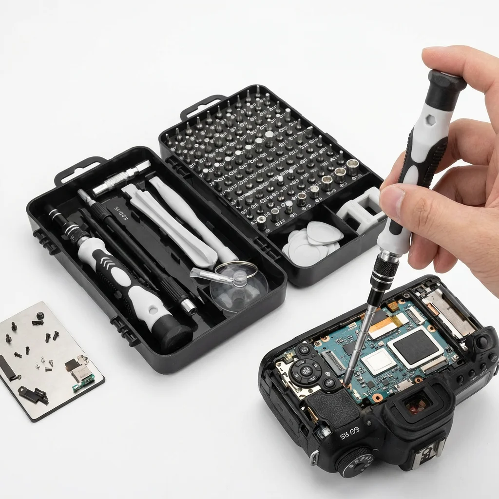 Juego de Destornilladores de Precisión Antideslizantes - Kit de Herramientas Magnéticas para Reparación de Electrónicos, iPhone, Relojes, Laptops y Proyectos de Bricolaje