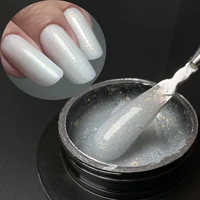 Jillnails 50g Shimmer Milky Hard Gel Builder Reflective Nails Extension Glitter Building Gel 1