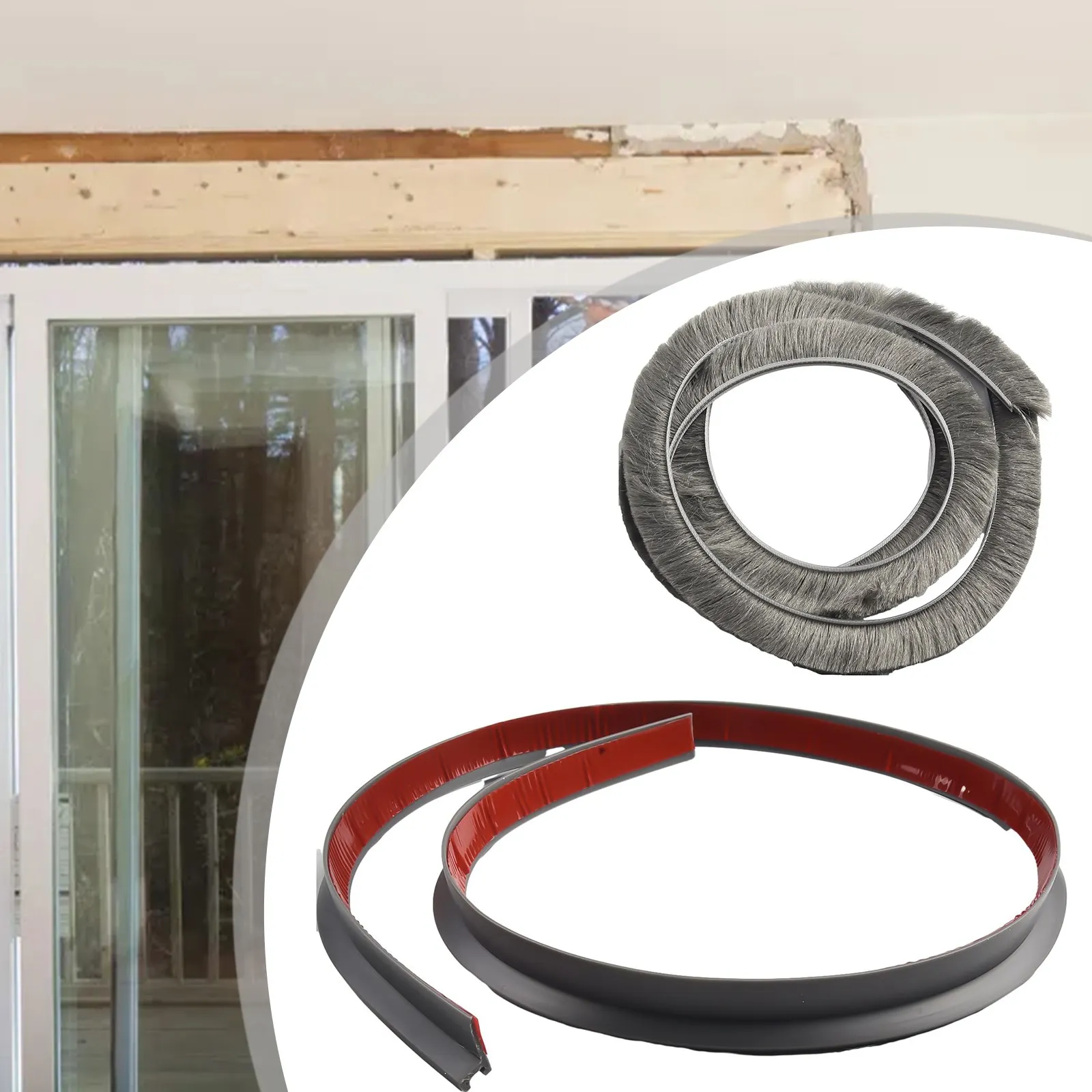 Description Picture 5 of item1PC Door Sweep Seals Brush For Door Window Bottom Insectproof Soundproof Door Bottom 100mm Seal Strip Household Tools