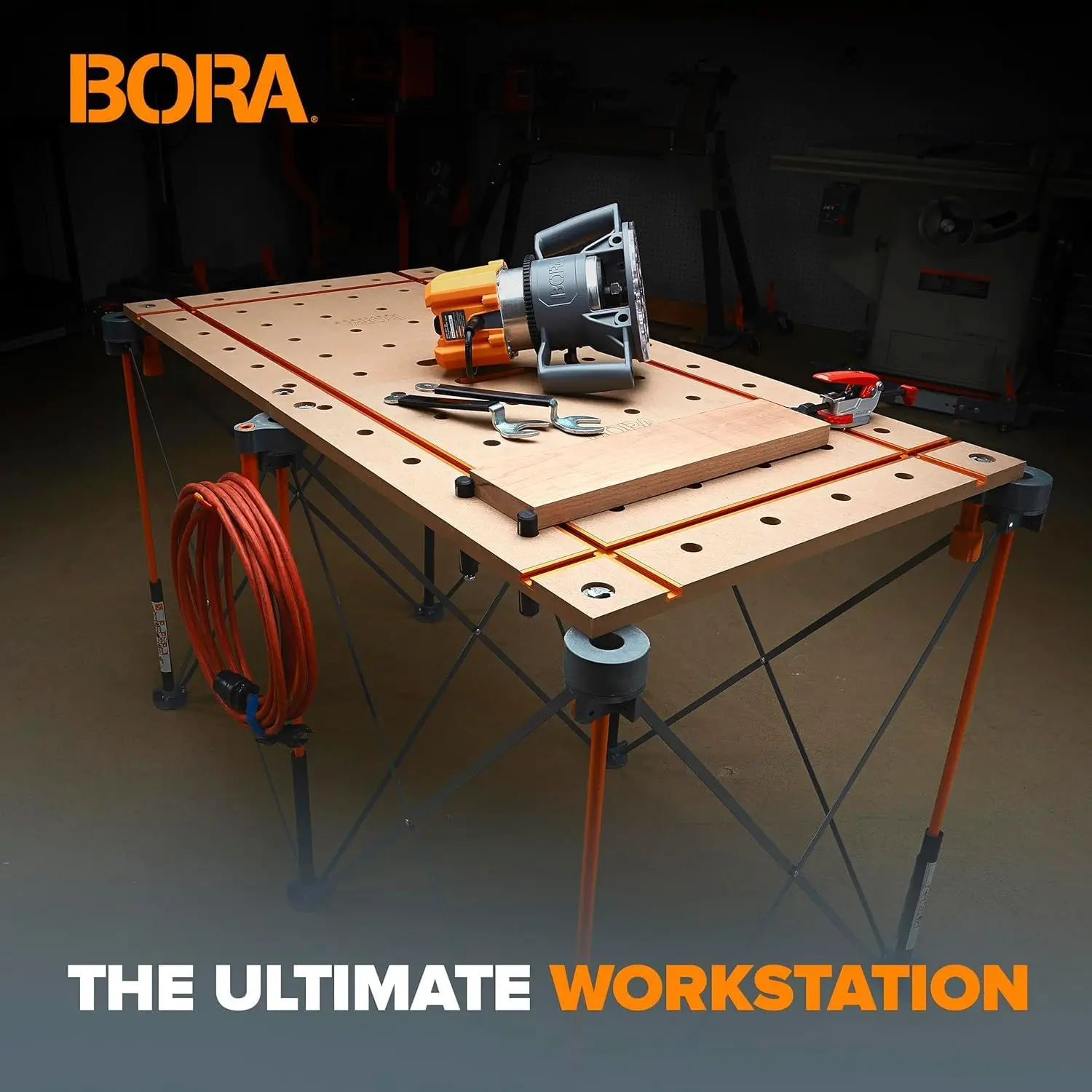 Centipede Folding T-Track Table Top for Centipede Work Stand Saw Horses - 24 Inch x 48 Inch 3/4" Dog Holes - Includes Wood