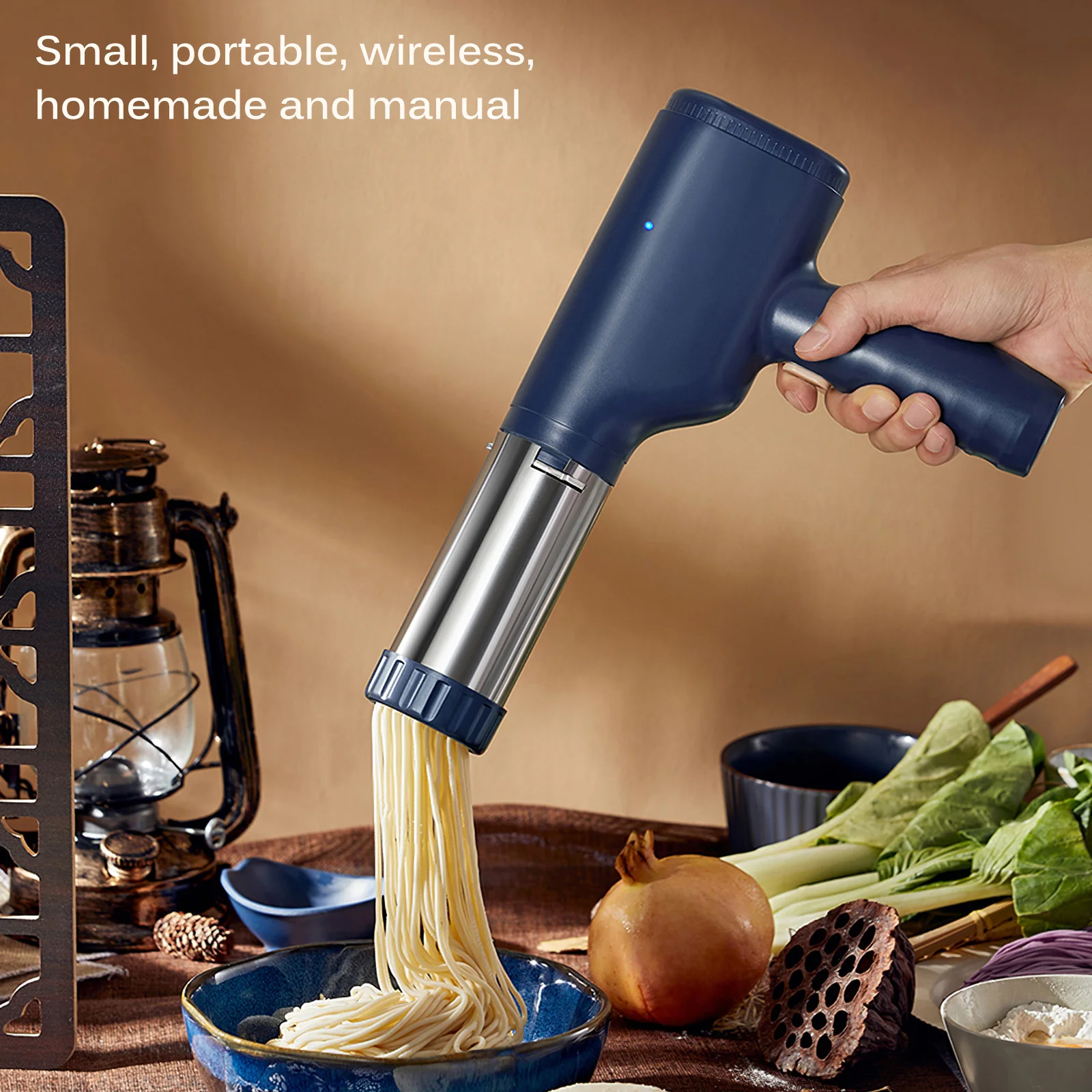 Noodle Maker Press Pasta Machine Stainless Steel Kitchen Pressing Spaghetti Crank Cutting Noodle Making Gun Kitchen noddle Tools