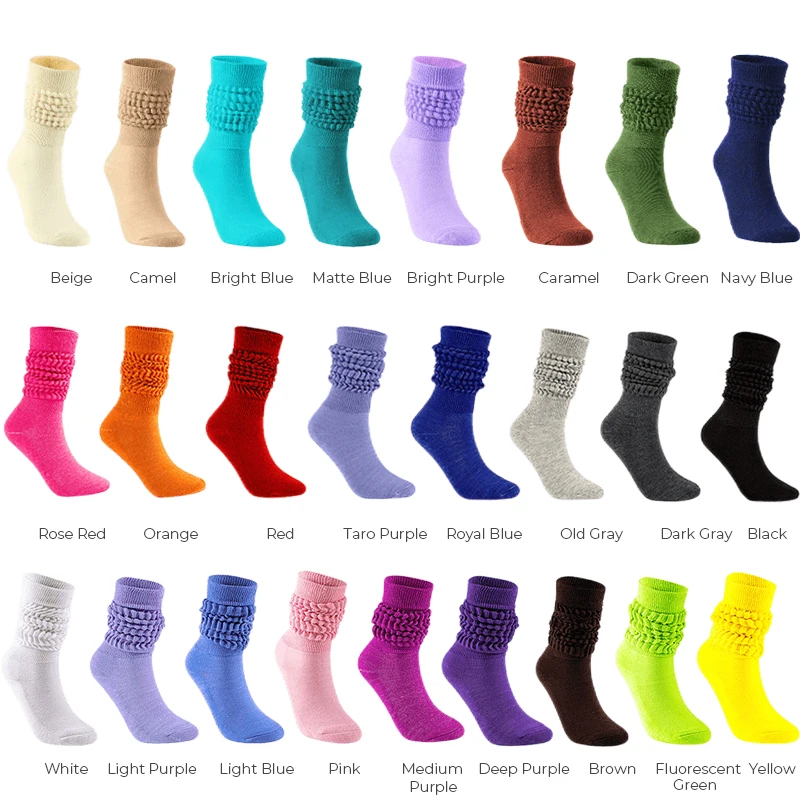 3 Paar Slouch-Socken Für Damen, Stiefelsocken Für Damen, Weiß, Flauschige Socken, Lange Flauschige Socken, Extra Lang, Kniehohe Socken, Baumwollstricksocken, Herbst-Winter-Stiefelsocken Für Damen Und