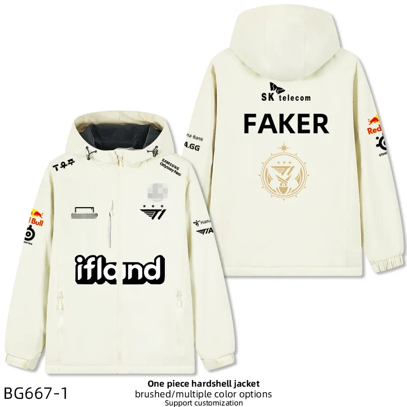 

FAKER T1 The Same New Team Uniform S13 Jacket Game LOL T1 Team Uniform Assault Plush Winter Men Women Clothing Sizes M-4XL 2023