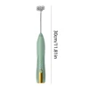 Electric Egg Beater 3 Speeds Mini Stirrer Whipper Stainless USB Rechargeable Adjustable 1500mAh with TYPE-C/Mixing Head Wireless 6