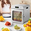 10 Trays Food Dehydrator Stainless Steel Machine 400W/220V Household Vegetables Fruit Dryer With Digital Timer for Home 6