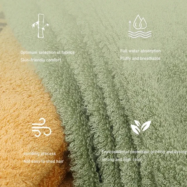 70X140CM Bamboo Big Towel Luxury Hotel Home Embroidered Bath Towel Cover Personalized Sport Gift Towels Green Coffee Cream 수건 세트 2