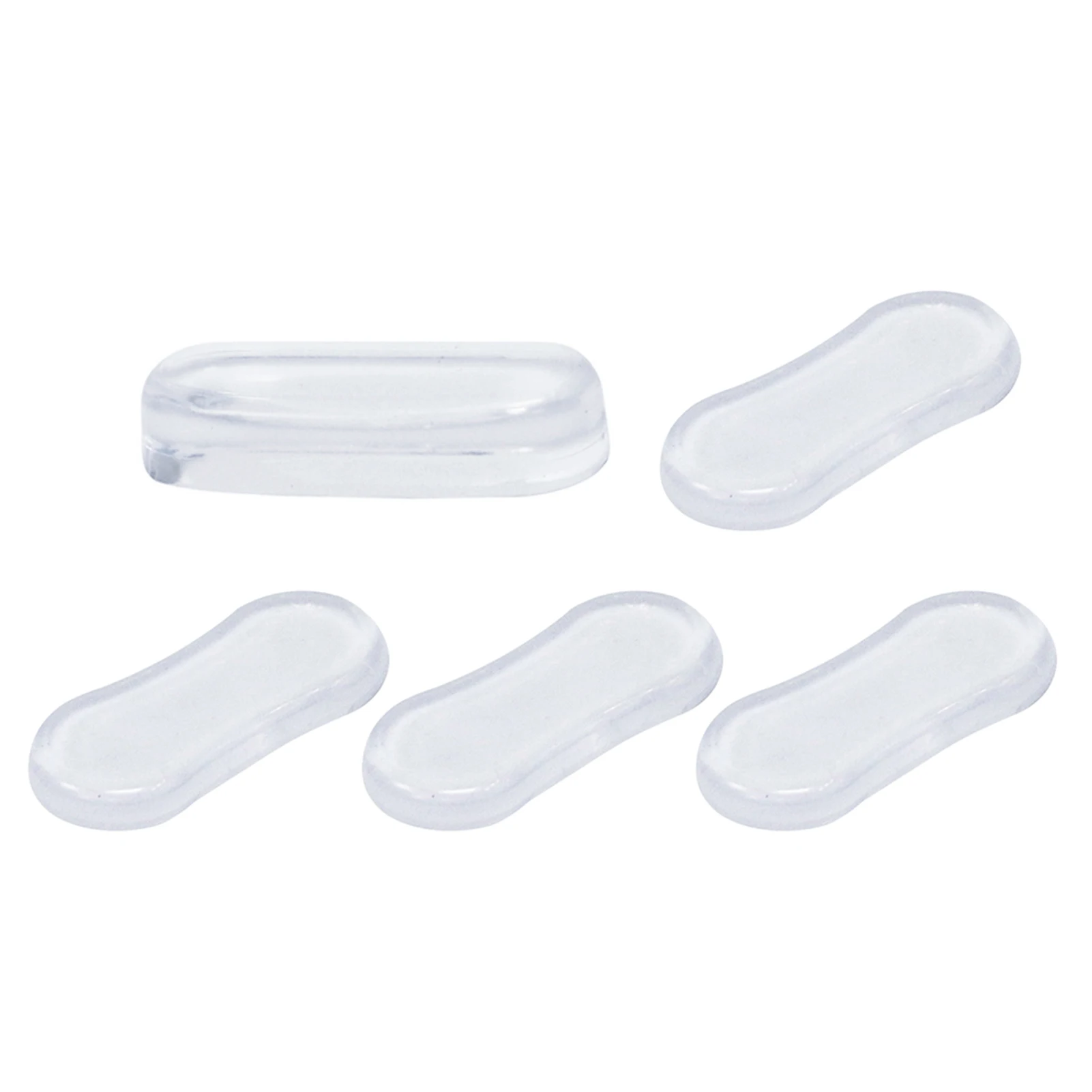 5pcs Strong Adhesive Universal Home Replacement Parts Hygienic Pads Shockproof Toilet Seat Bumper Buffer Protective Bathroom
