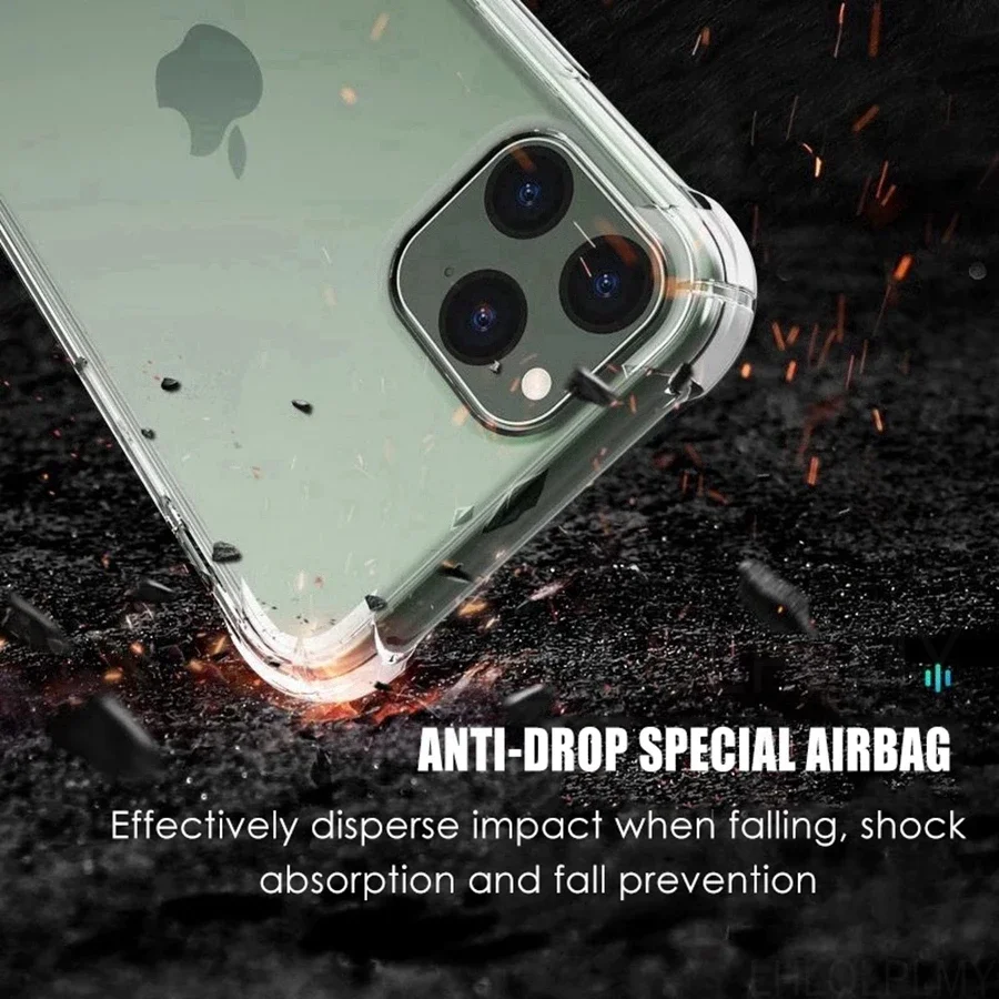 Durable Shockproof Silicone Smartphone Case with Clear Protection Cover