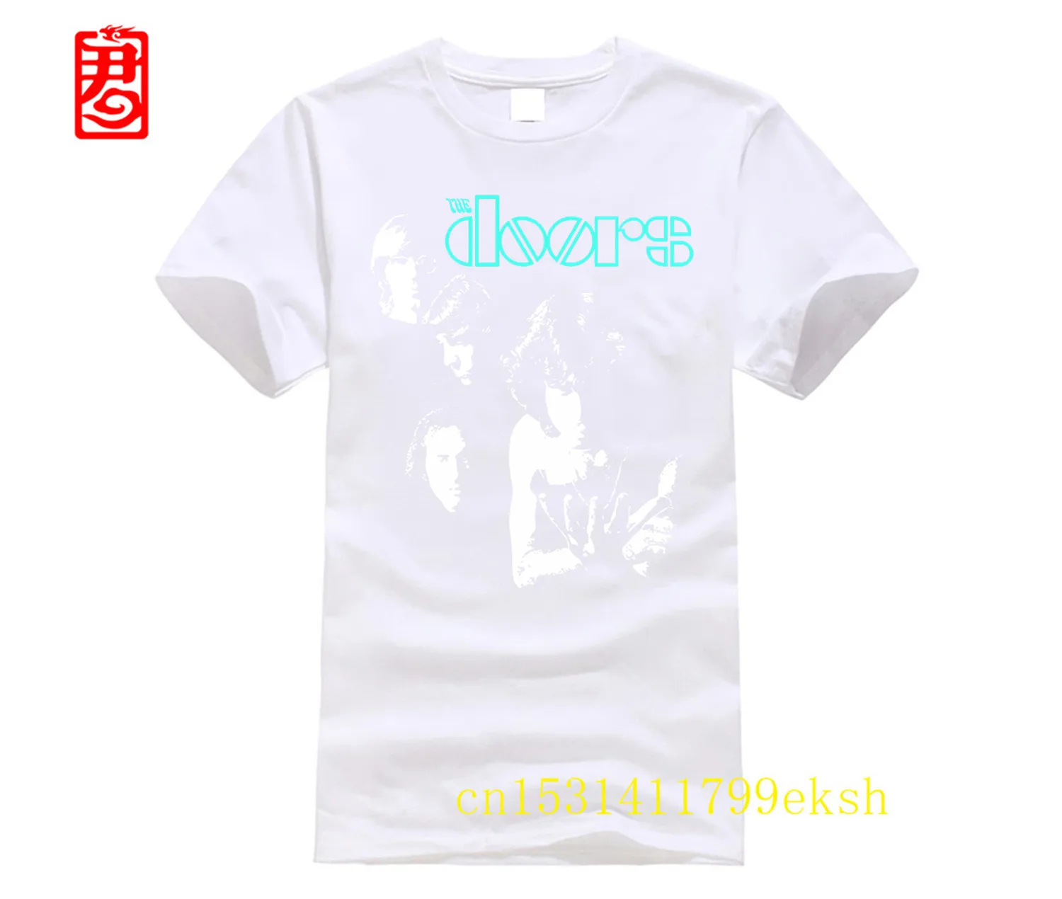 The Doors Band Pose Rock officiel T-shirt Herre T-Shirt Champiom T-Shirt winner tee Men Brand Clothing images - 6