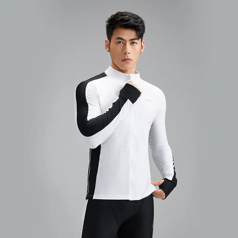 Men's Rash Guards Summer Sun Protection UPF50+ Cardigan Split Body Swimsuit Quick Drying High Elasticity Swimming Surfing Suit