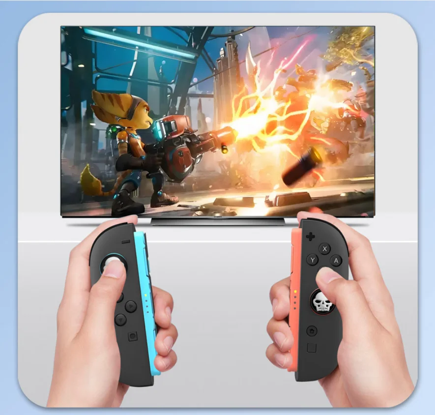 2pcs Silicone Thumb Stick Grip Cap Protective Cover For Switch Joy-con/NS 2 Pro Game Controller NS2 Protector Case_voghion.com