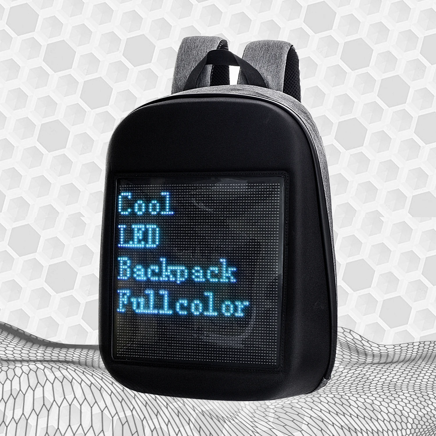 LED Display Screen Backpack Walking Advertising Light Bag Outdoor Backpack  DIY Advertising Backpack LED for Man Women Kid School - AliExpress