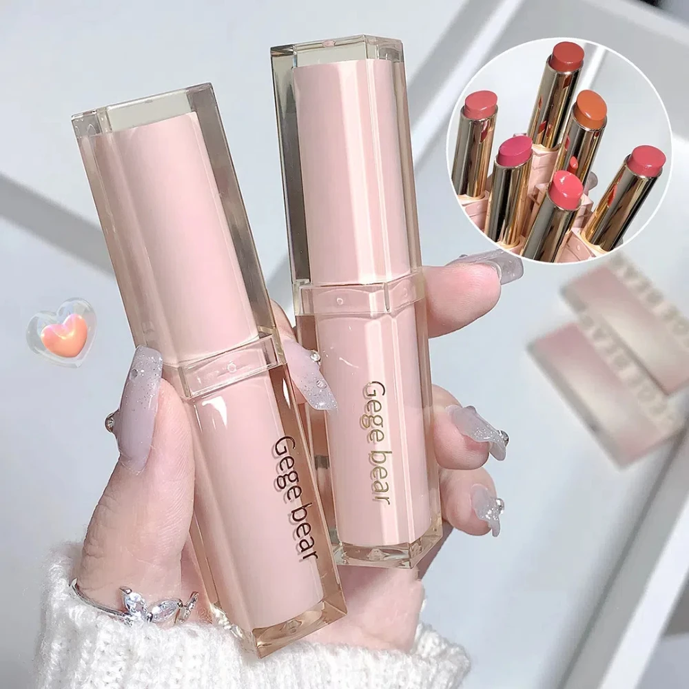 Gegebear Creamy Watery Lipstick Moisturizing Long Lasting Hydrating Non-Sticking Cup Lip Glaze Mirror Jelly Lip Gloss Makeup 3