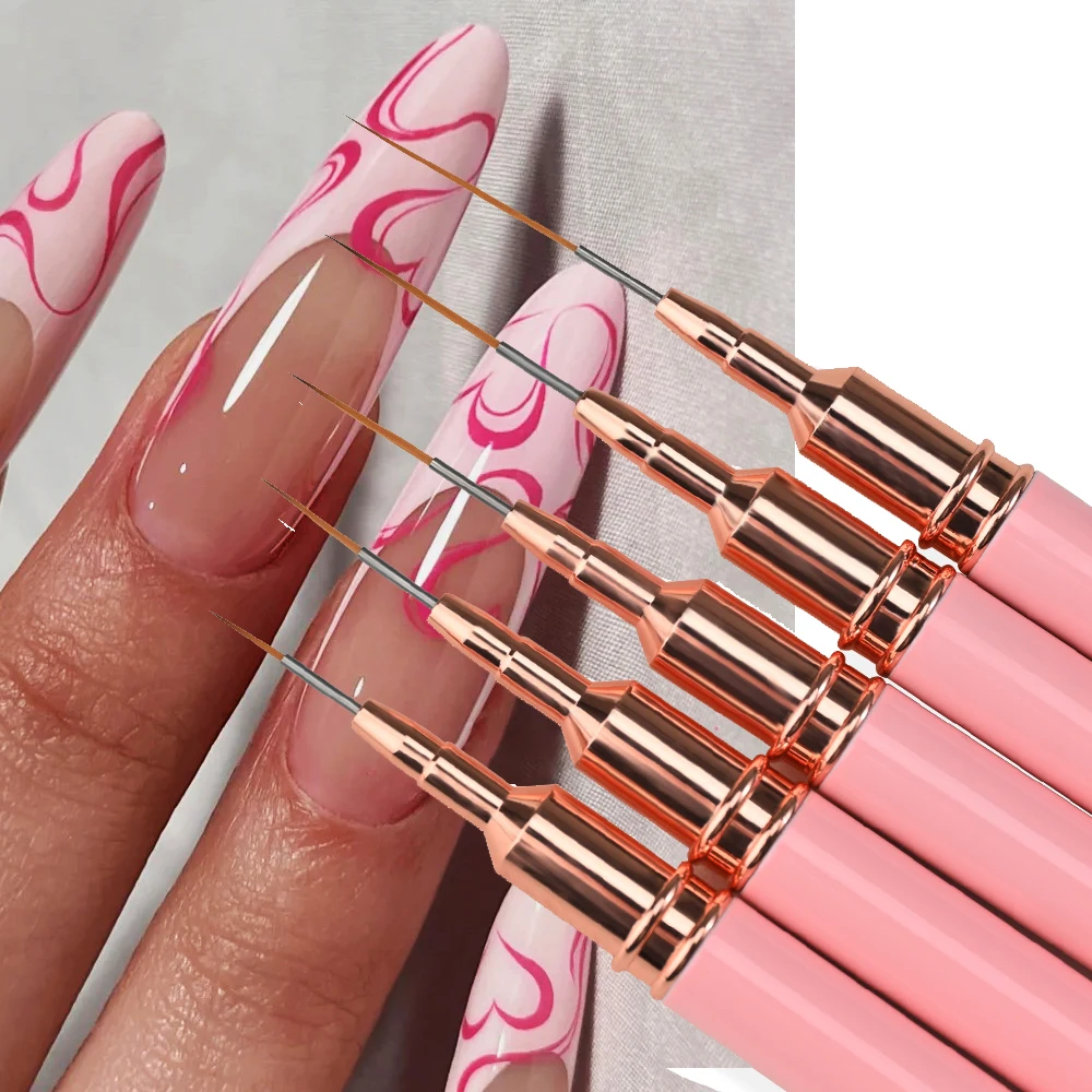 Кисти профессиональные Длинные для рисования, 20/15/12/9/6/мм, 5 шт./комплект