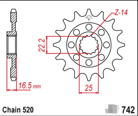 patissier1〜5 PBI FRONT SPROCKET 15 T KAWASAKI 81-94 Z1000 80-82 Z1000 490