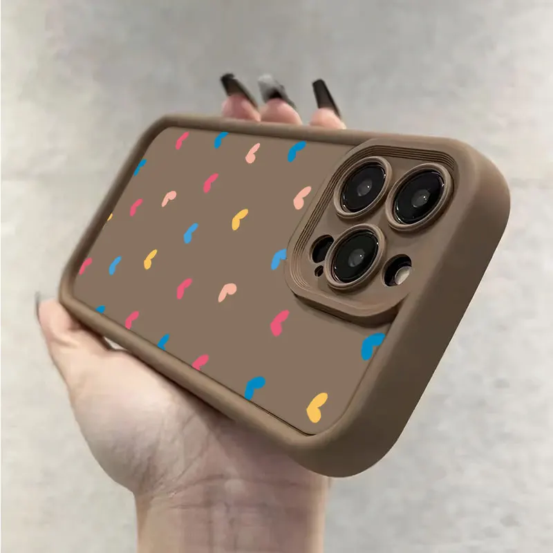Trendy Stars Love Heart Soft Silicone Shockproof Phone Case Cover