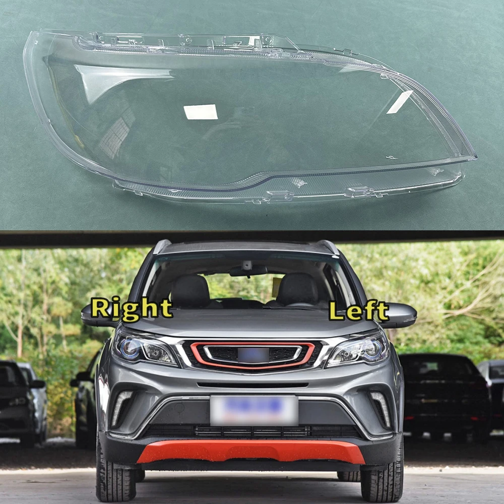 

For Geely Vision X3 2017 2018 2019 Car Front Headlight Cover Auto Headlamp Lampshade Lampcover Head Lamp light glass Lens Shell