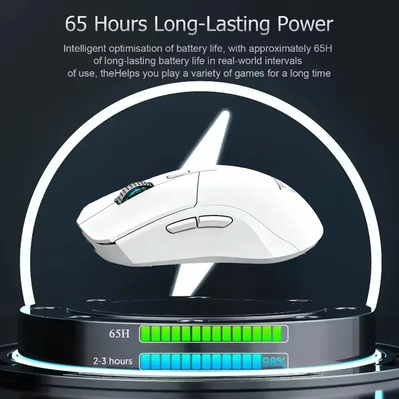 2026 Arrival Gaming Mouse 3-Speed DPI Esports Wireless Ergonomic Design Gaming Mouse 2-mode Connection Magnetic Charging Dock