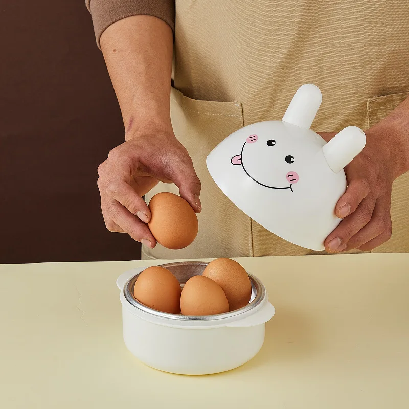 New Fun Chicken Shaped Egg Boiler Steamer Food Grade Plastic 4 Hole Egg  Holder For Kitchen Cooking Tool Accessories - Egg Tools - AliExpress