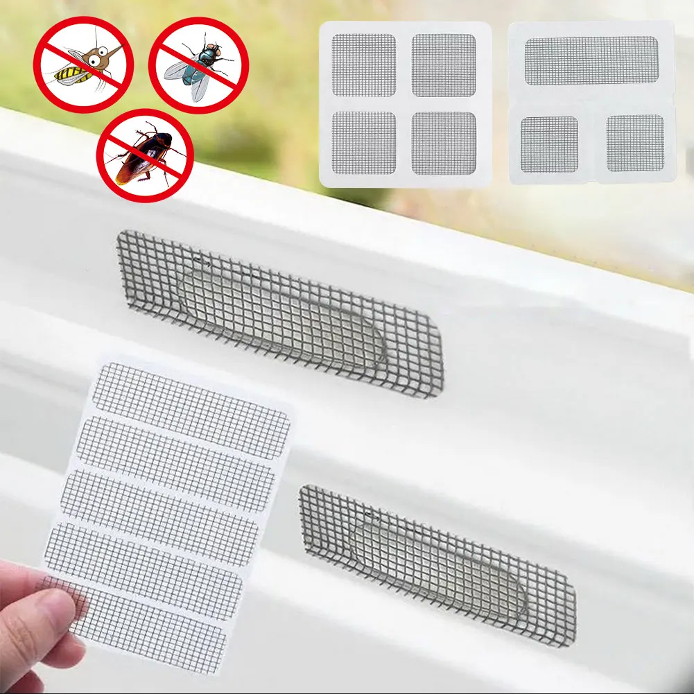 

6/10/25/50pcs Screen Repair Tape Window Door Waterproof Mosquito Net Patch Self-adhesive Fix Mesh Netting Broken Holes Tool