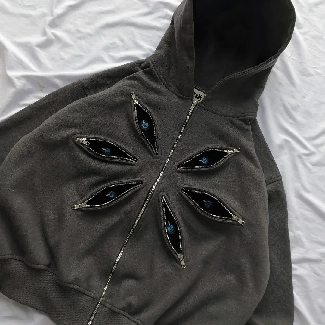 Gojo Satoru Six Eye Graphic Hoodies Oversized Punk Gothic Casual Hoodie Sweatshirts Harajuku Streetwear Y2k Men Women Clothing