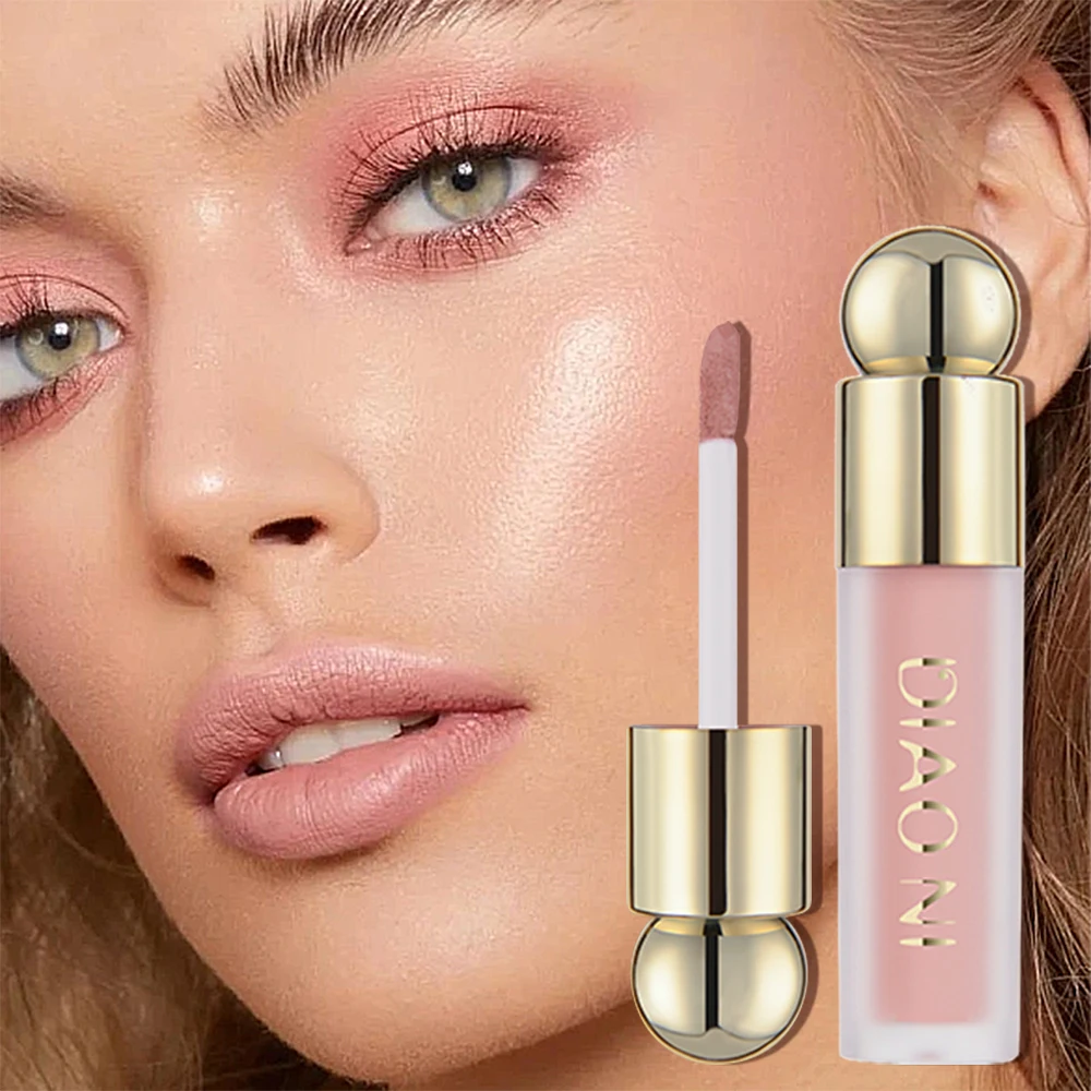 Liquid Blush Soft Matte Liquid Cream Blush Makeup Lightweight Beauty Blush Makeup for Long-Lasting Natural Velvet Liquid Blusher 3