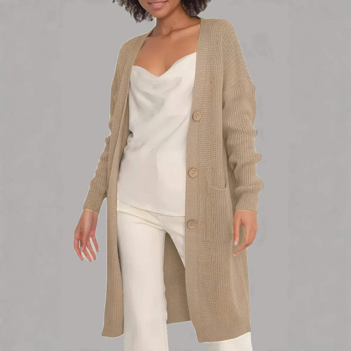 Khaki Button