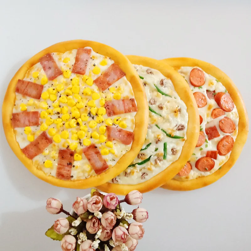 VOSAREA Conjunto De Jogo De Pizza De Simulação De 2 Peças Conjunto De Jogo  De Simulação De Pizza De Pizza Falsa Decoração De Natal Comida Modelo De  Fatia De Pizza Decoração De