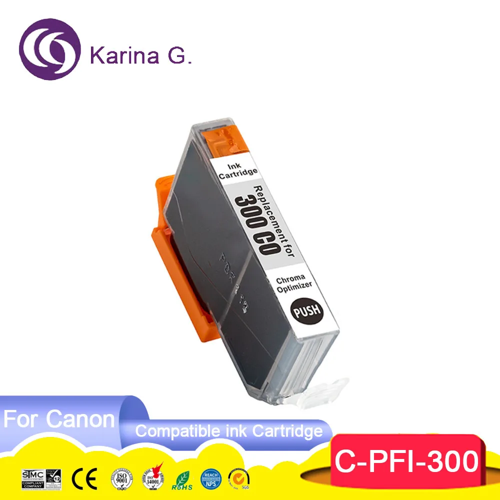 PFI 300 PFI300 PFI-300 Premium Color Compatible Inkjet Ink Cartridge for imageP