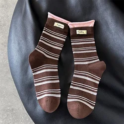 Women's High - Quality Striped Fashion Socks - 5 Pairs Pack - One Size (5 Pairs E)