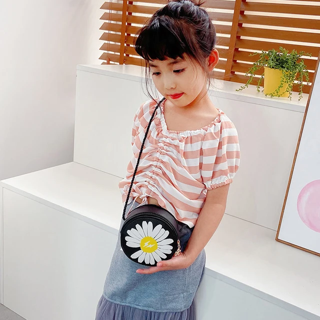 Kids Girls Handbags Mini Purse Tote Bags For Children Fashion Designers  Flower One Shoulder Messenger Handbag Round Cake Bag G502PL9 From  Top_seller6, $4.01