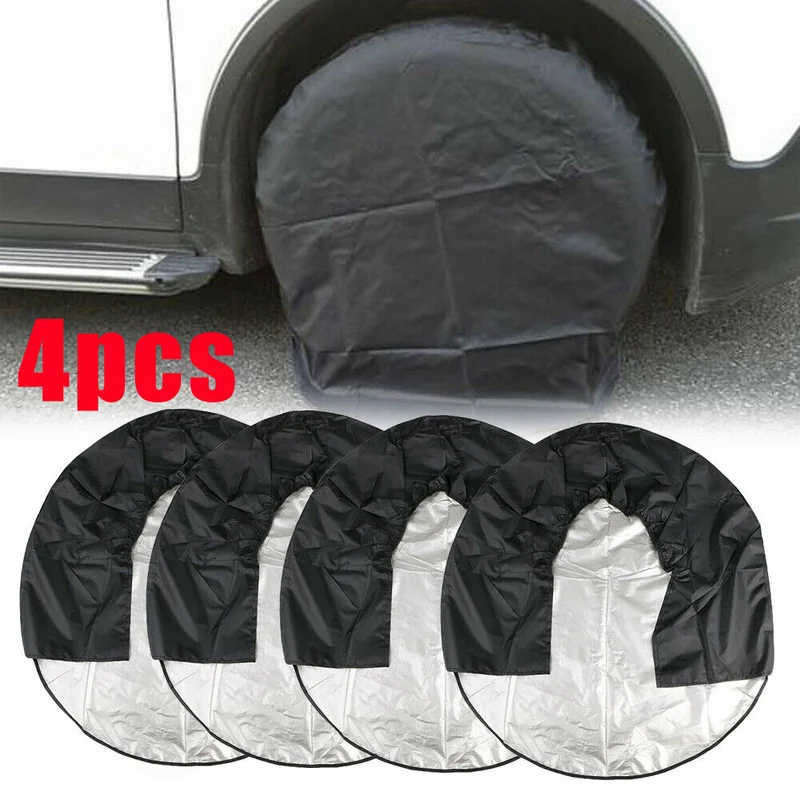 Sacs de rangement de couverture de pneu de voiture, housse de Protection de pneu, accessoires de voiture, 4 pièces