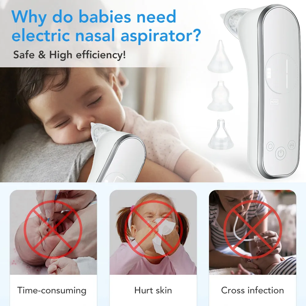 Children’s Nasal Aspirator Baby Electric Waterproof Nasal Suction