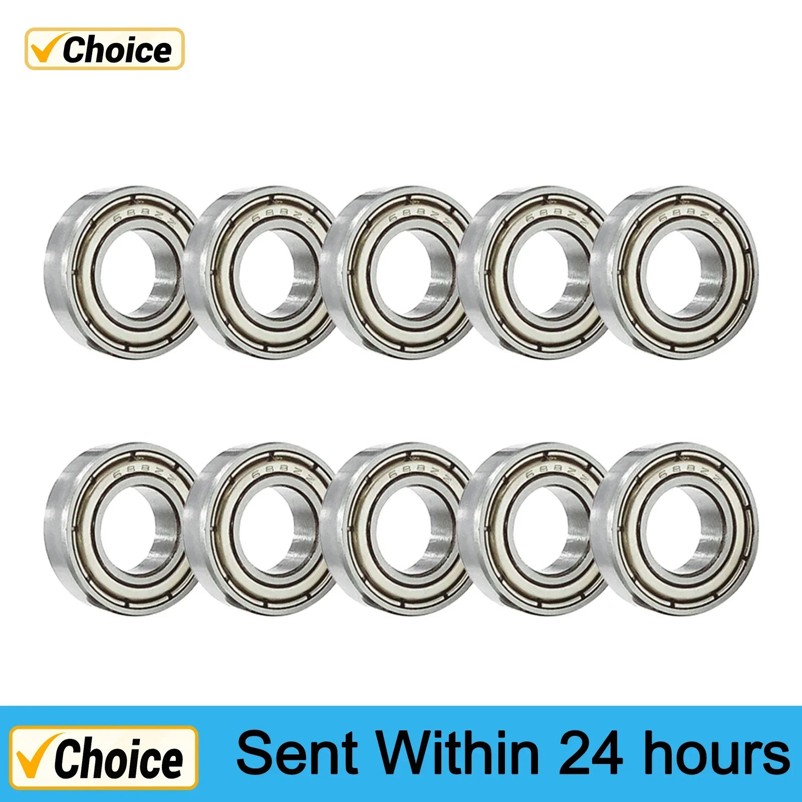 Mini Ball Bearing Deep Groove Steel 8x16x5mm Double Shielded