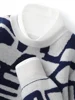 New Chic Men's 100% Cashmere Sweater O-neck Jacquard Pullover Thick Soft Warm Cashmere Knitwear Autumn Winter Casual Jumpers 4
