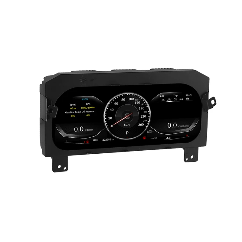 Grupo de instrumentos de cabina Virtual Digital de 12,3 pulgadas para Toyota Land Cruiser Prado 150 2009-2017 velocímetro de Panel de tablero 4