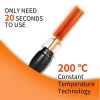 Copper Hot Comb Straightener for Wigs Afro Hair Heating Comb Straightening Brush Electric Pressing Comb Curler Hair Straightener 1