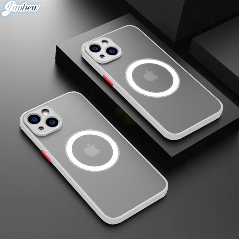 

Luxury Magnetic Shockproof Phone Case, Magsafe Wireless Charge, iPhone 14, 13, 12, 11 Pro Max, Mini, 14Plus, X, XR, XS