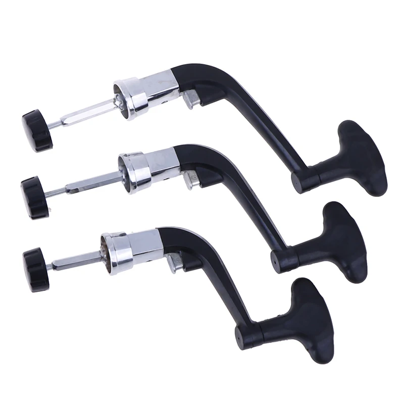 1PCS Fishing Reel Arm Metal Spinning Reel Handle Grip Fishing Replace Folding Rocker Arm Crank Handle Replacement Random