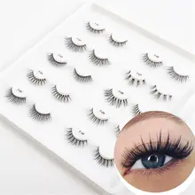 

3D Handmade Natural Simulation Transparent Fake Lashes Soft Lashes Natural Cross Japanese False Eyelashes Lashes Eye Makeup Tool