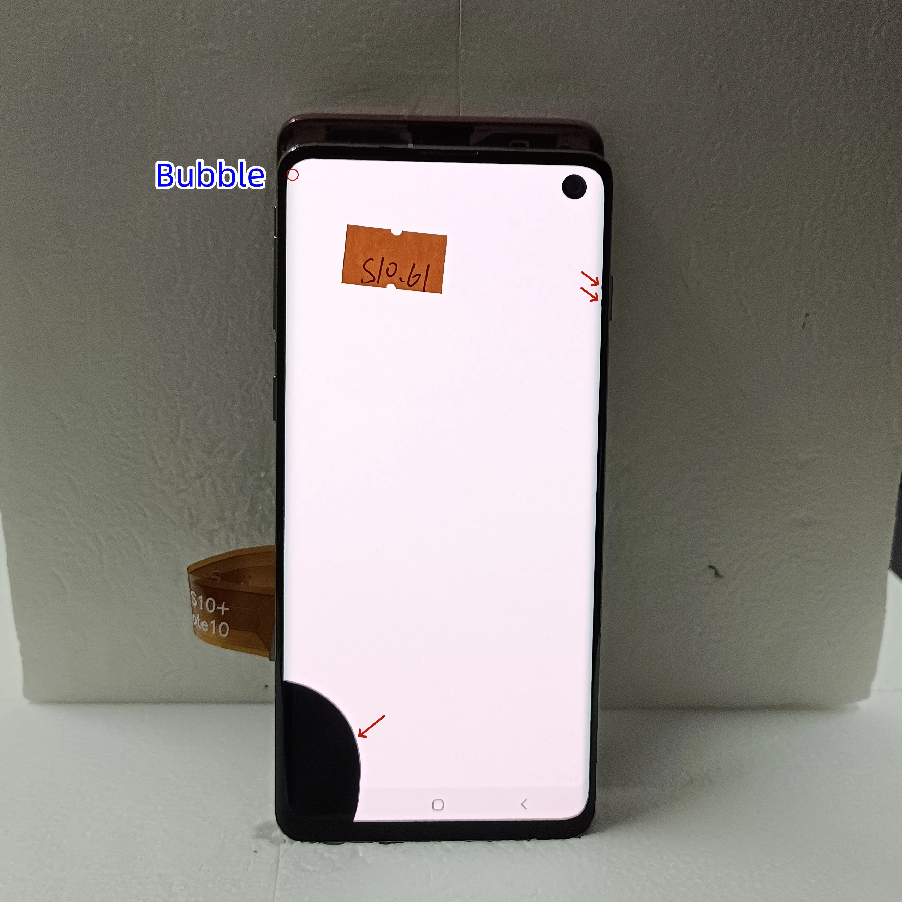 100% Ori  AMOLED LCD ÷ ȭ, Ｚ  S10 , G973F/DS SM-G973 G973U,  ִ   ġ