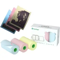 Peripage Color Sticker Paper Official Thermal Printing Paper Mini Printer Paper Sticker 57x30CM Thermal Pocket Mini Printer A6