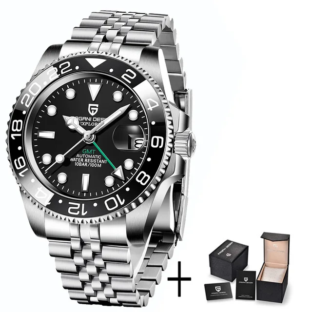 PAGANI DESIGN GMT 自動巻き腕時計 Pagani Design PD-1662 GMT-MASTER Men's Luminous Mechanical