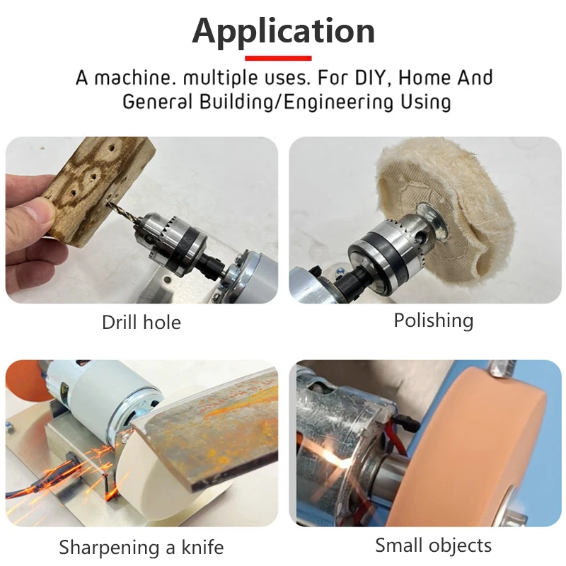 110V/220V Small Grinding Machine 100W Table Grinding Coarse and Fine Double Grinding Wheels Household Electric Grinding Polishin 5